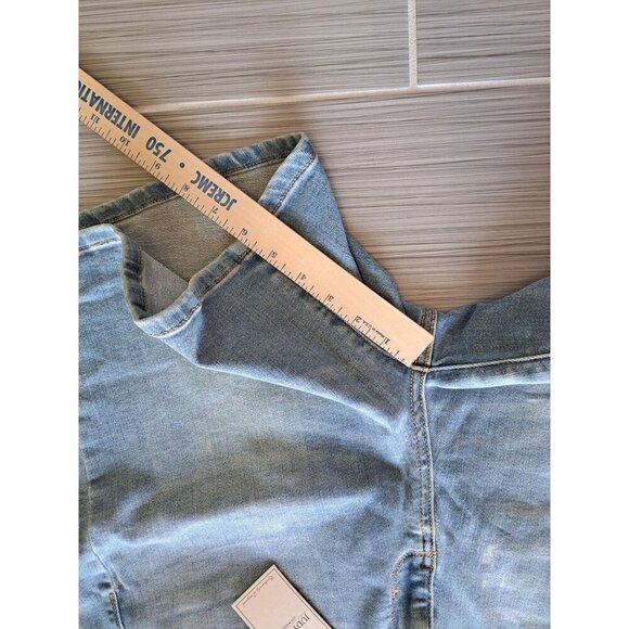 Judy Blue High Waist Light Wash Denim Shorts 3XL Cotton Blend New with Tags - Picture 8 of 8